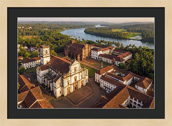 Old Goa Bathed In Golden Light