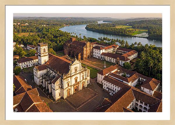 Old Goa Bathed In Golden Light