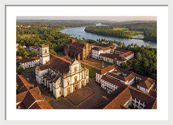 Old Goa Bathed In Golden Light