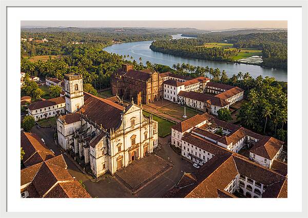 Old Goa Bathed In Golden Light