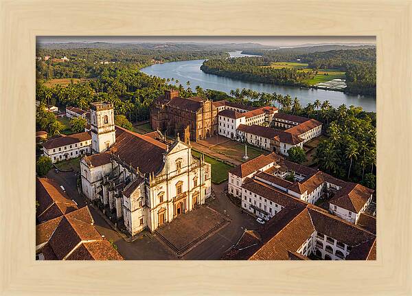 Old Goa Bathed In Golden Light