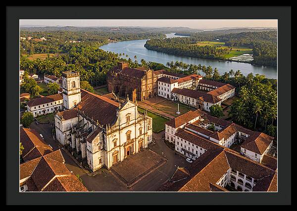 Old Goa Bathed In Golden Light
