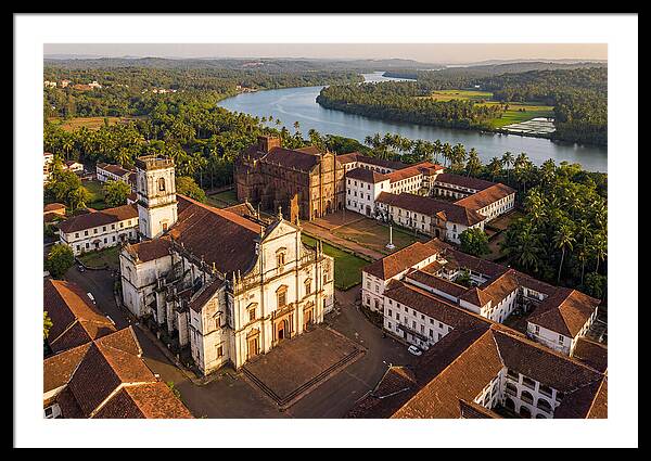 Old Goa Bathed In Golden Light