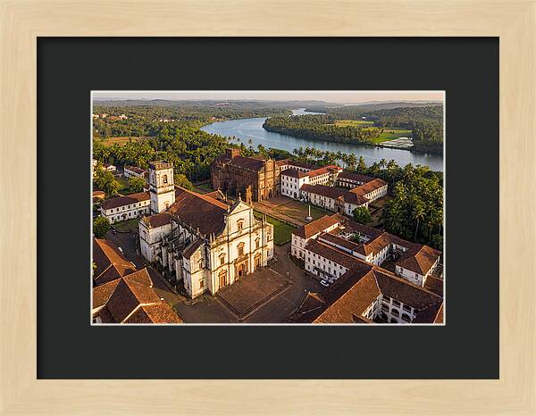 Old Goa Bathed In Golden Light