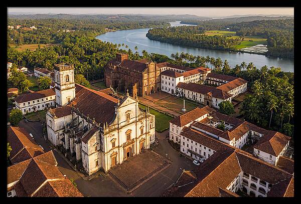 Old Goa Bathed In Golden Light
