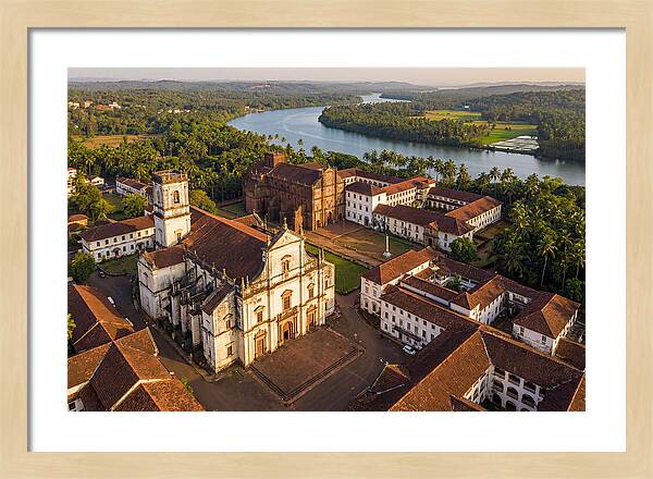Old Goa Bathed In Golden Light
