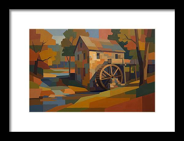 Old Grist Mill With Water Wheel