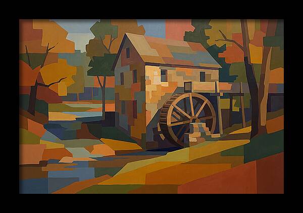 Old Grist Mill With Water Wheel