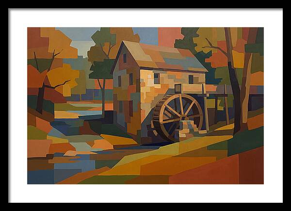 Old Grist Mill With Water Wheel