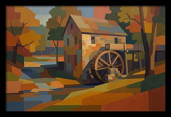 Old Grist Mill With Water Wheel