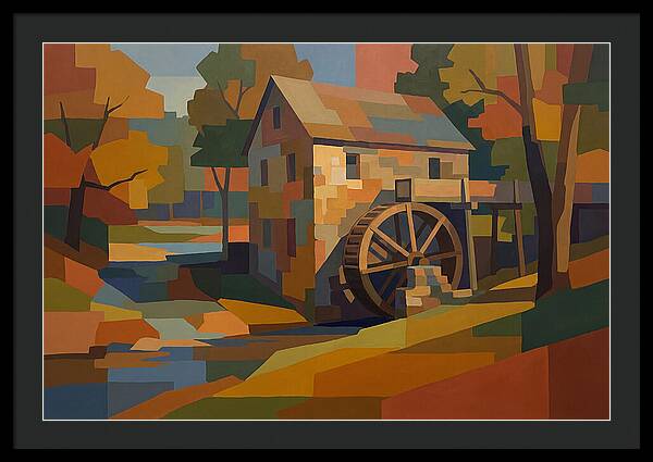 Old Grist Mill With Water Wheel