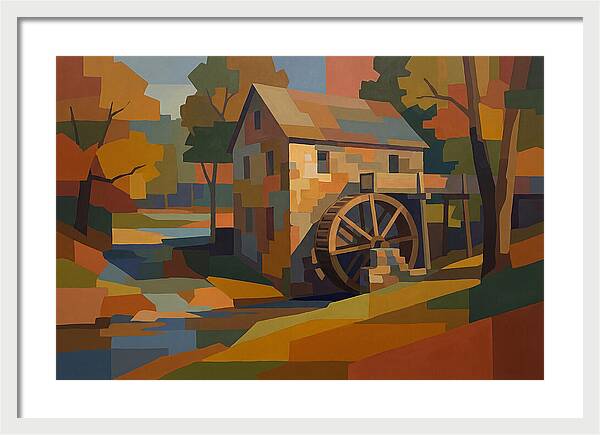 Old Grist Mill With Water Wheel