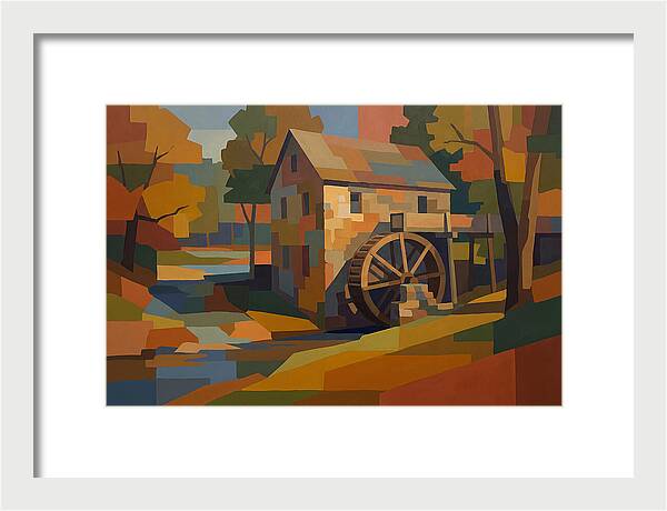 Old Grist Mill With Water Wheel