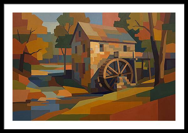 Old Grist Mill With Water Wheel