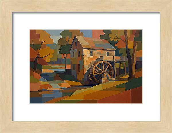 Old Grist Mill With Water Wheel
