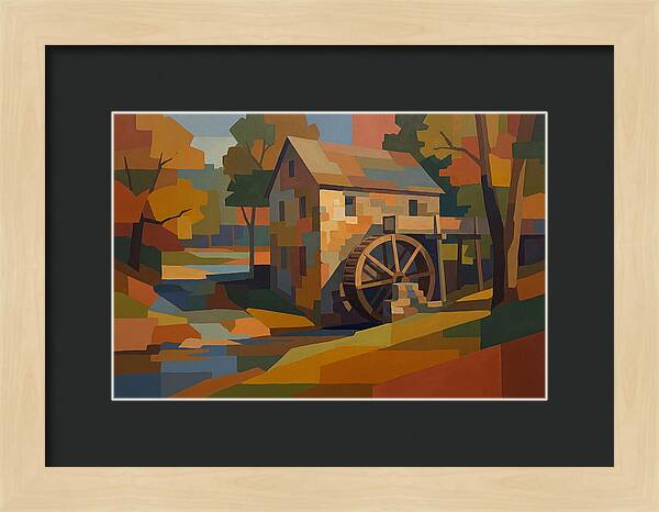 Old Grist Mill With Water Wheel