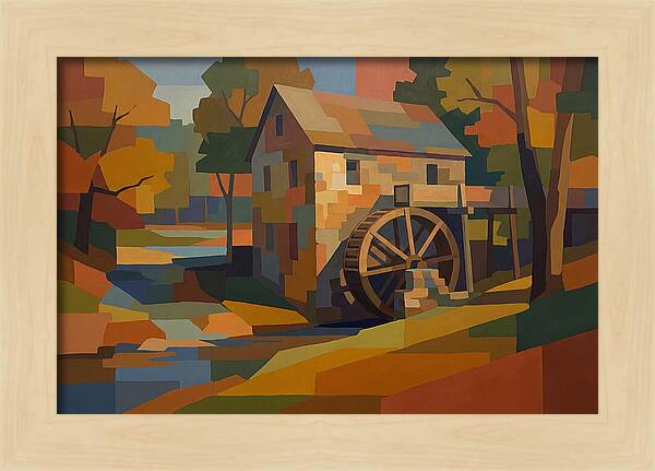 Old Grist Mill With Water Wheel