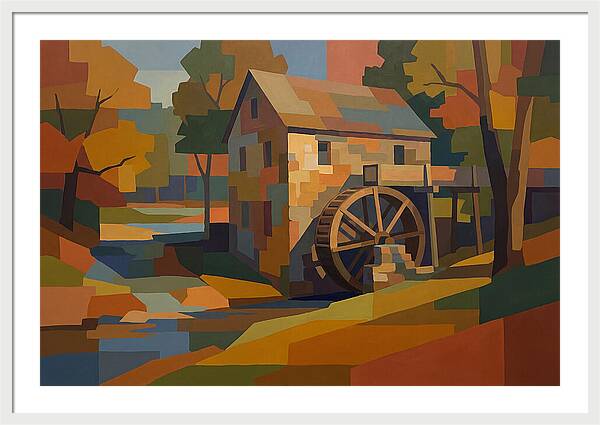 Old Grist Mill With Water Wheel