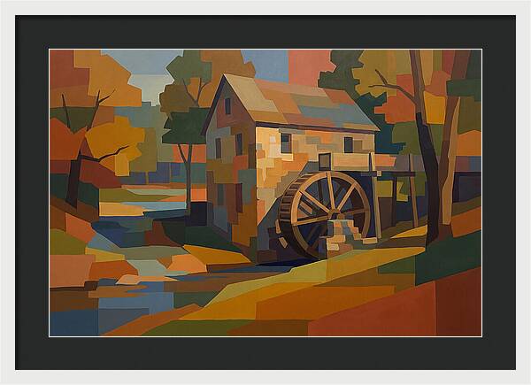 Old Grist Mill With Water Wheel