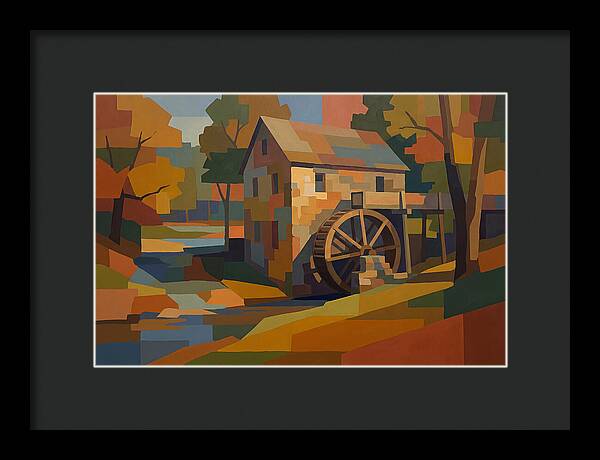 Old Grist Mill With Water Wheel