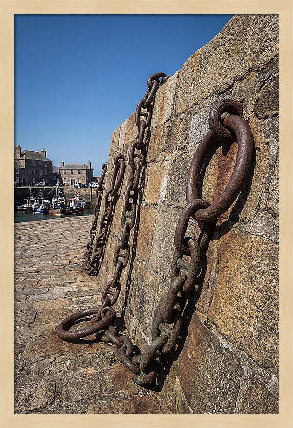 Old Harbor Chains And Mooring Rings