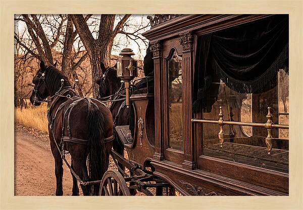 Old Horse Drawn Hearse