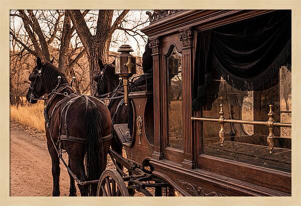 Old Horse Drawn Hearse