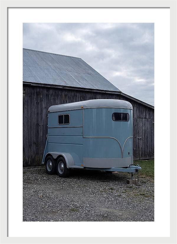 Old Horse Trailer Beside Barn