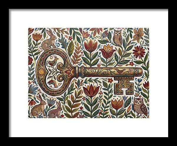 Old Key Among Natures Beauty