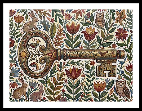 Old Key Among Natures Beauty