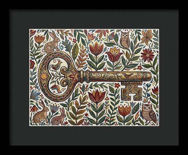 Old Key Among Natures Beauty