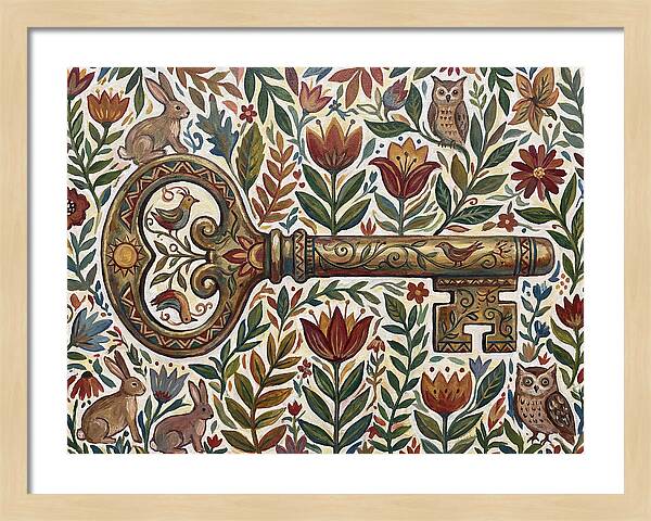Old Key Among Natures Beauty