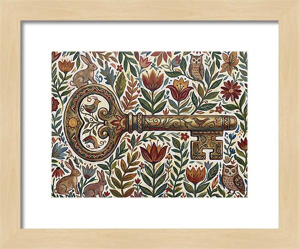 Old Key Among Natures Beauty