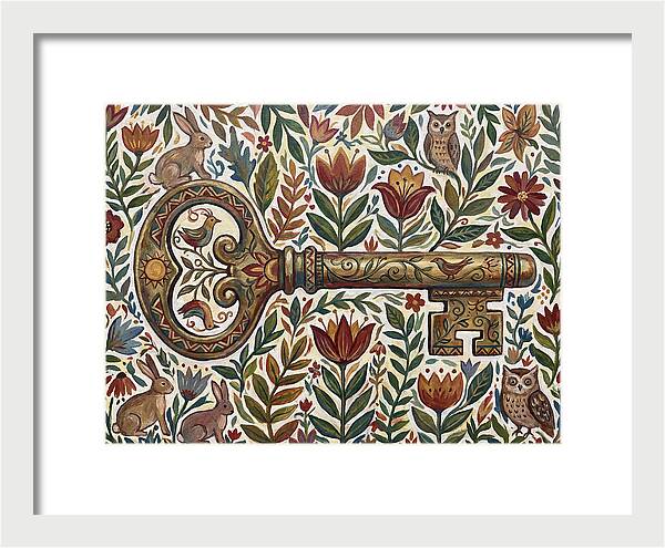 Old Key Among Natures Beauty