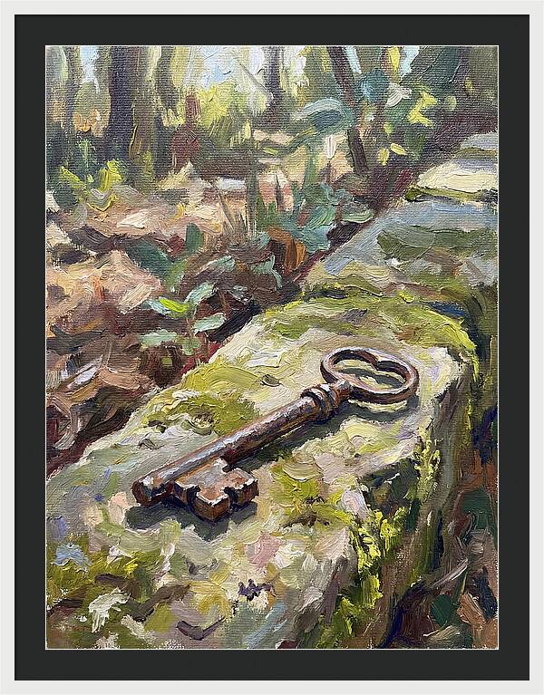 Old Key Among Natures Embrace