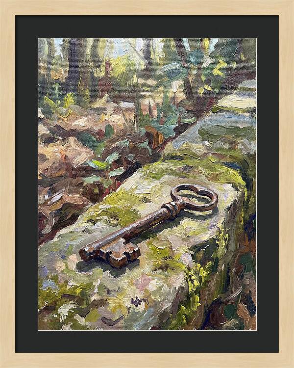 Old Key Among Natures Embrace