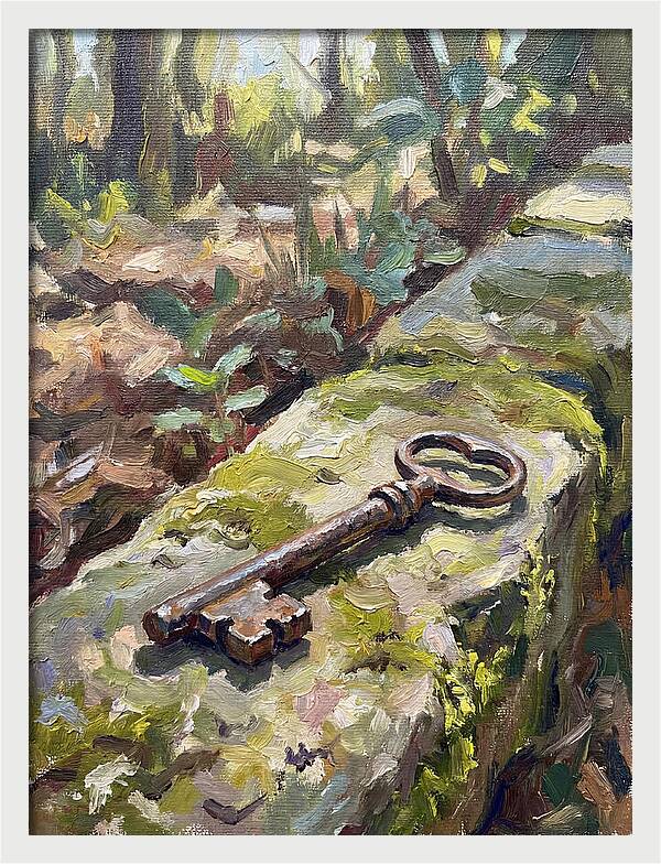 Old Key Among Natures Embrace