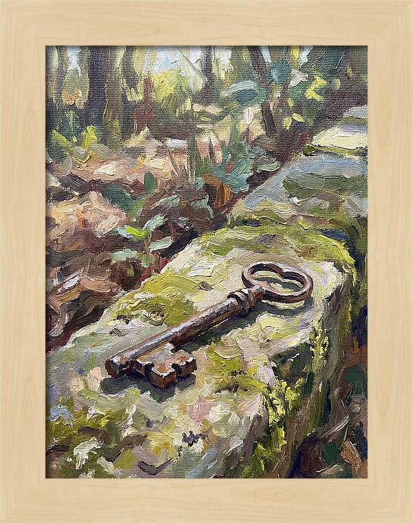 Old Key Among Natures Embrace