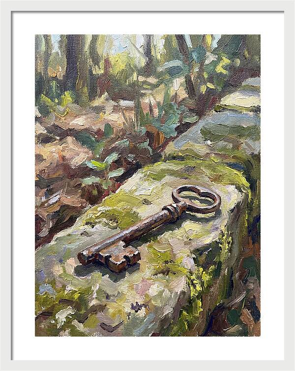Old Key Among Natures Embrace