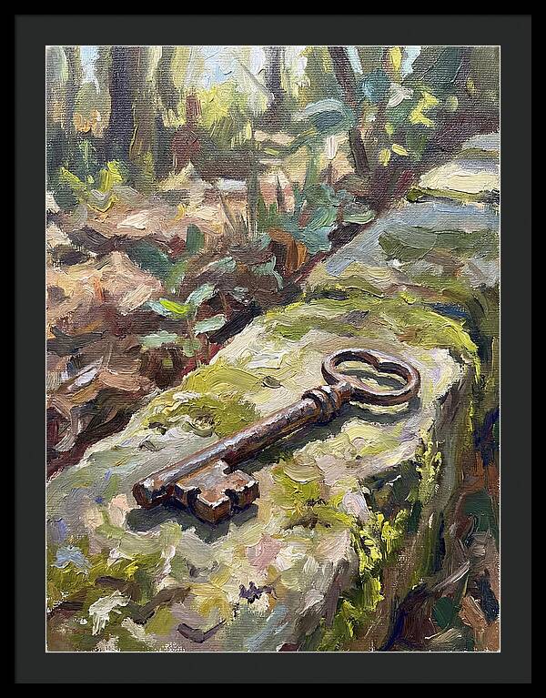 Old Key Among Natures Embrace