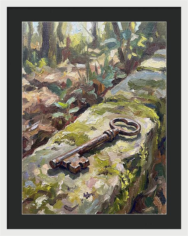 Old Key Among Natures Embrace