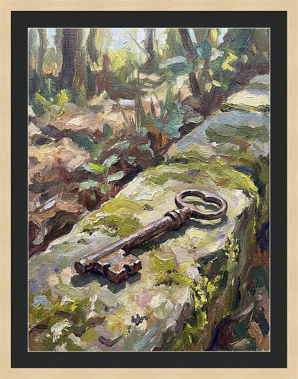 Old Key Among Natures Embrace