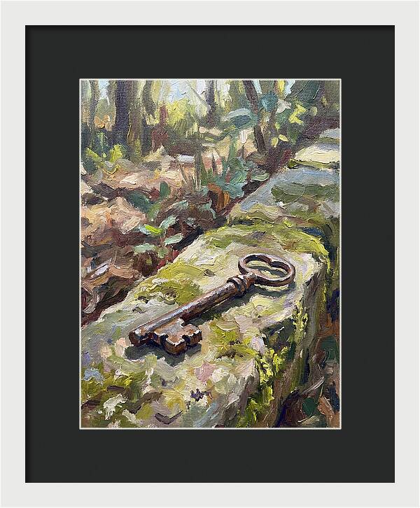 Old Key Among Natures Embrace
