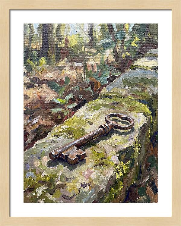 Old Key Among Natures Embrace