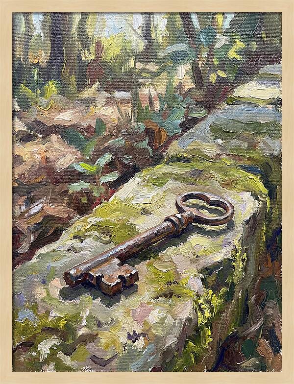 Old Key Among Natures Embrace