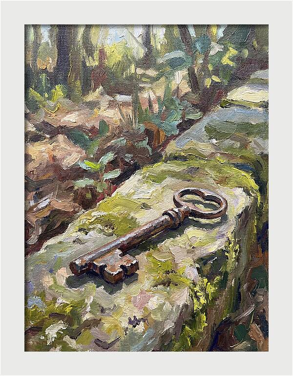 Old Key Among Natures Embrace