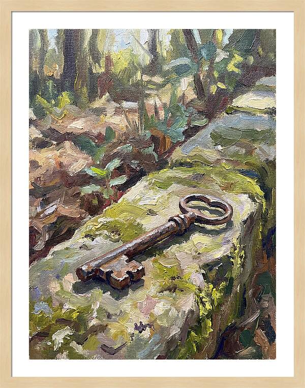 Old Key Among Natures Embrace