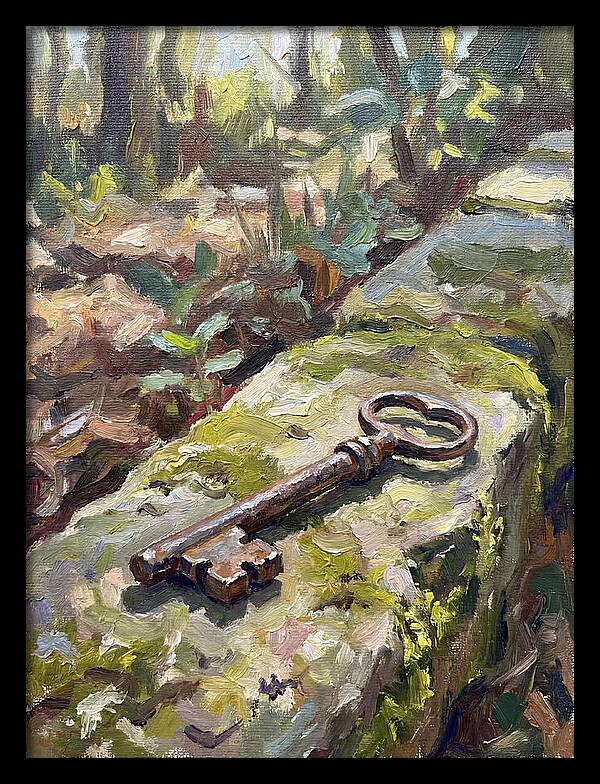 Old Key Among Natures Embrace