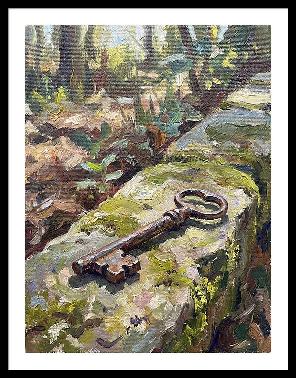 Old Key Among Natures Embrace
