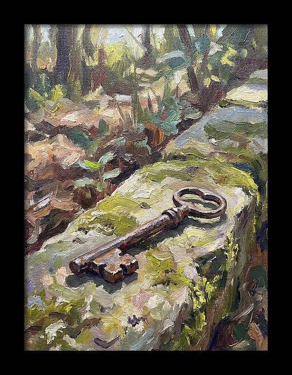 Old Key Among Natures Embrace